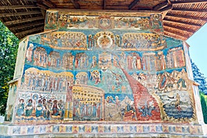 The â€œLast Judgmentâ€ painted on the western wall of the Voron