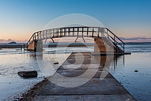 Last light on the Bridge to Nowhere