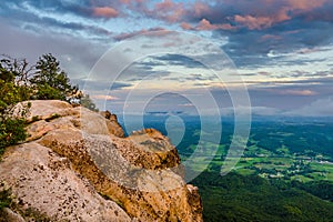 Last light of the day, White Rocks Overlook