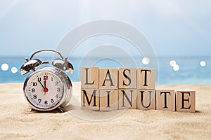 Last Minute Alarm Clock On Beach