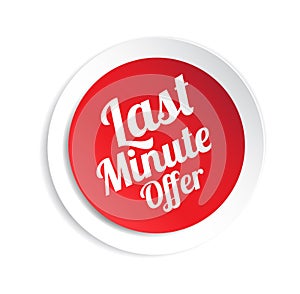 Last Minute Offer Shopping Sticker