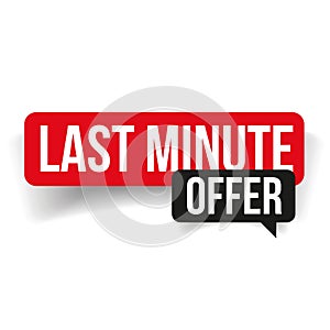 Last minute offer sign