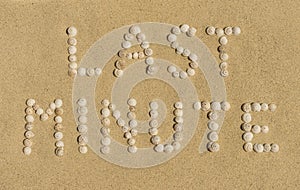 Last minute written in sand