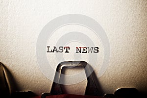 Last news phrase