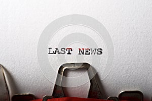 Last news phrase