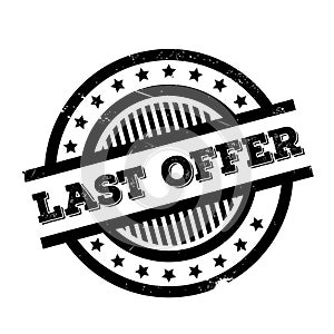 Last Offer rubber stamp