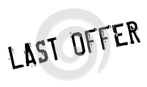 Last Offer rubber stamp