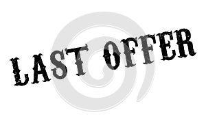 Last Offer rubber stamp