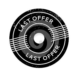 Last Offer rubber stamp