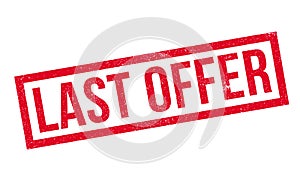 Last Offer rubber stamp