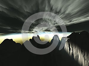 Last rays of sun before the storm hits