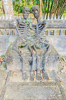 The last remaining were the skeletons at Sala Keoku, the park of