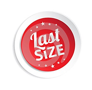 Last Size Shopping Sticker