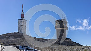 Last stretch to the summit Mont Ventoux