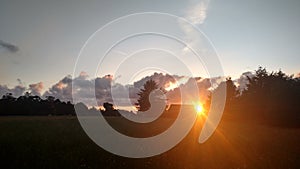 Last sun Rays of the day