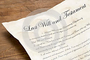 Last will and testament