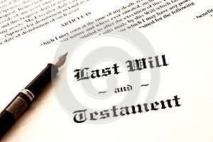 Last will and testament photo