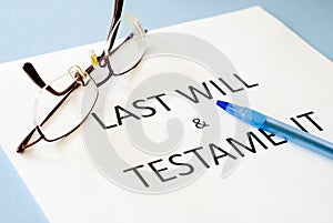 Last will and testament