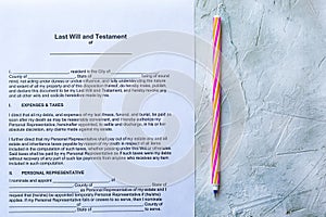 Last Will and Testament