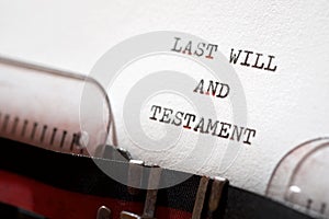 Last will and testament phrase