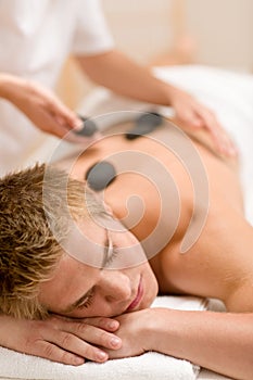 Lastone therapy - man at luxury massage