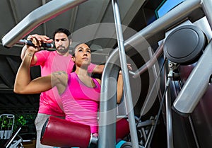 Lat Lateral dorsal pulldown machine upper back