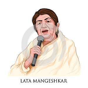 Lata Mangeshkar famous female playback singer and composer