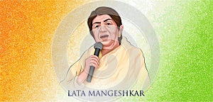 Lata Mangeshkar famous female playback singer and composer