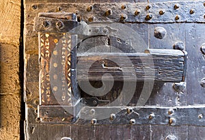 Latch of the gate of the caravansary Wikala of Bazaraa