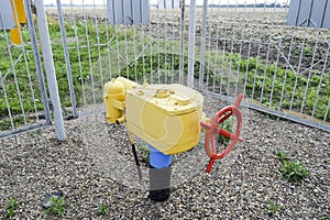 The latch on the underground gas pipeline