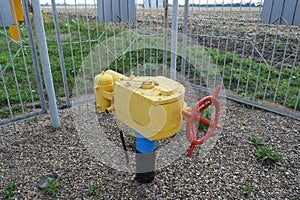 The latch on the underground gas pipeline