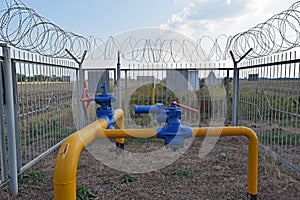 The latch on the underground gas pipeline