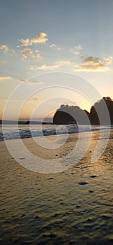 late afternoon at the beach