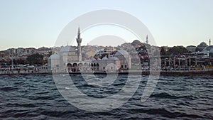 Late afternoon ferry view: Uskudar, semsi Ahmet Pasa Mosque.