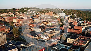 Late Afternoon Sunshine Hits Buildings and Architecture in Morgantown WV