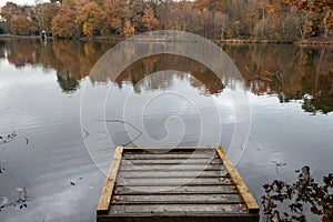 A late autumn day in Buchan Park Crawley United Kingdom