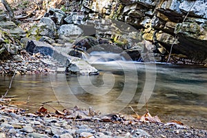 Late Autumn View of Roaring Run Creek