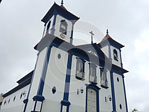 A late baroque style church in Sete Lagoas, Brazil photo