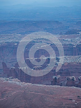 Late evening at Island in the Sky in Canyonlands National Park