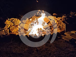 Late night fun with a warm fire