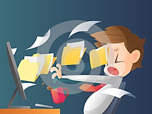 Late night in office