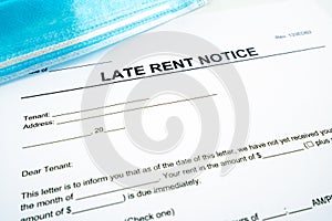 Late rent notification letter