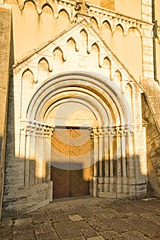 Portal of the St. Martins Cathedral in Spisska Kapitula photo