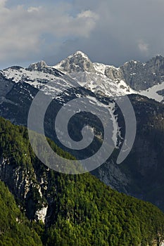 Late spring landscape in the Julian Alps, Triglav National Park, Slovenia, Europe