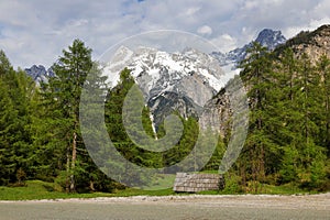 Late spring landscape in the Julian Alps, Triglav National Park, Slovenia, Europe