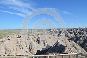 Late Spring in South Dakota: Looking Eastward from the End of Big Badlands Overlook Trail in Badlands National Park