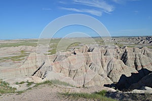 Late Spring in South Dakota: Near the End of Big Badlands Overlook Trail Looking Eastward in Badlands National Park