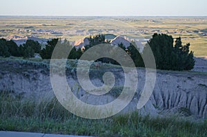 Late Spring in South Dakota: Wary and Alert Deer at Ancient Hunters Overlook Along Loop Road in Badlands National Park