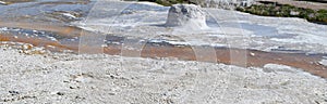 Late Spring in Yellowstone National Park: Beehive Geyser in the Geyser Hill Group in Upper Geyser Basin