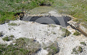 Late Spring in Yellowstone National Park: Sulphide Spring in the Geyser Hill Group in Upper Geyser Basin